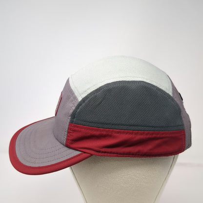 Ciele Athletics 5 Panel Gray Red One Size Running CoolWick Reflective Brim Hat