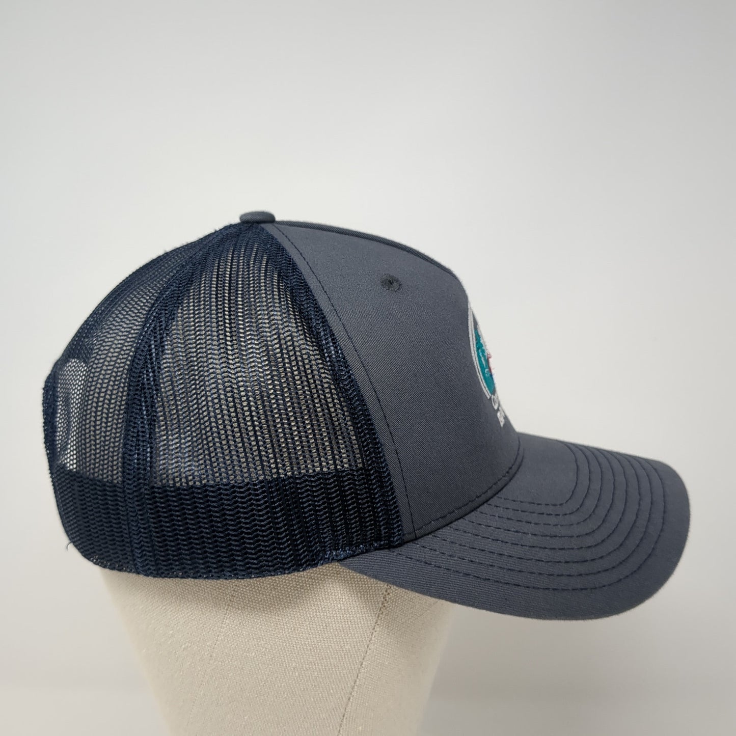 Community Bank Snapback Mesh Back Trucker Hat Gray One Size Richardson