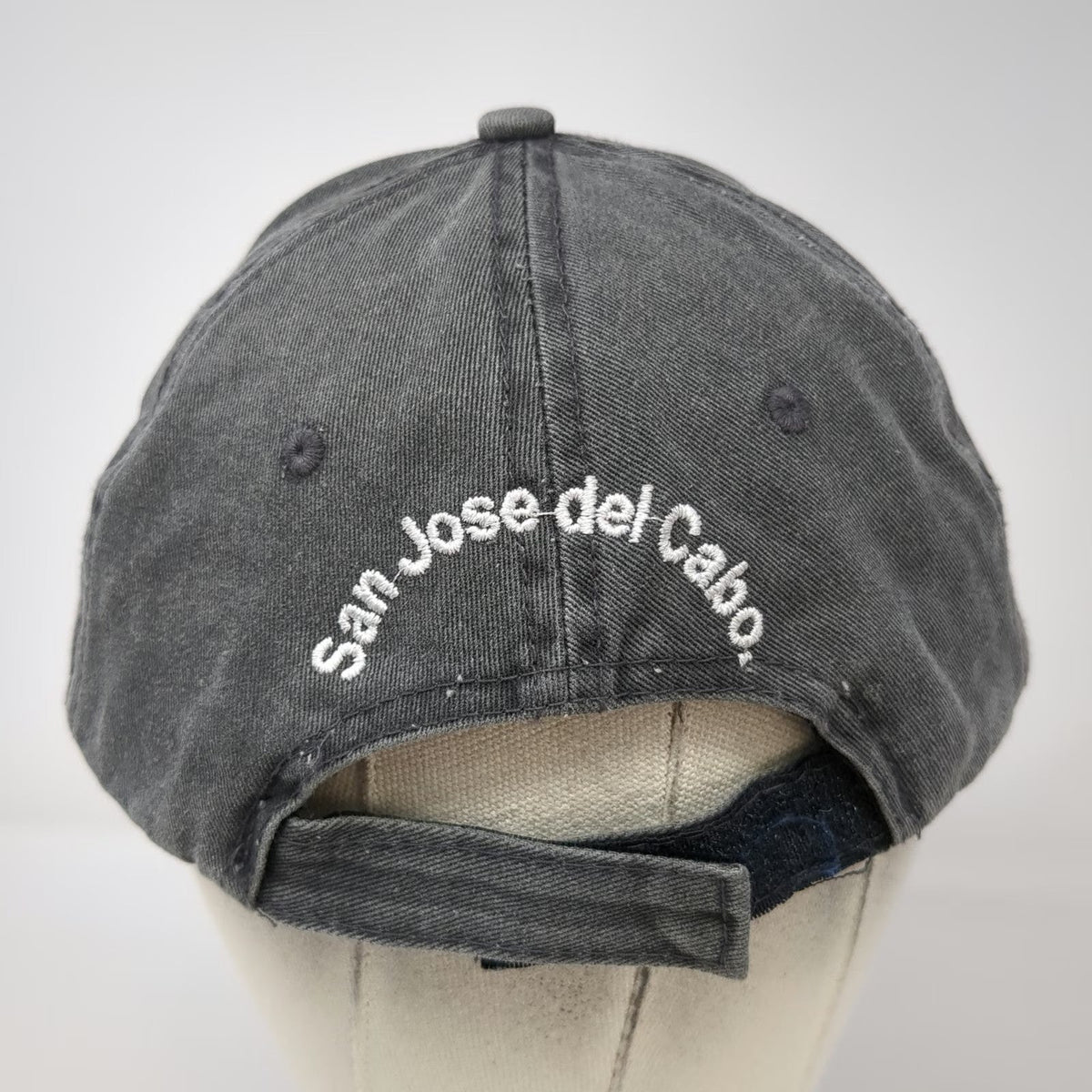 dkps Dolphin Discovery Gray Baseball Cap OSFM Strapback San Jose del Cabo Hat