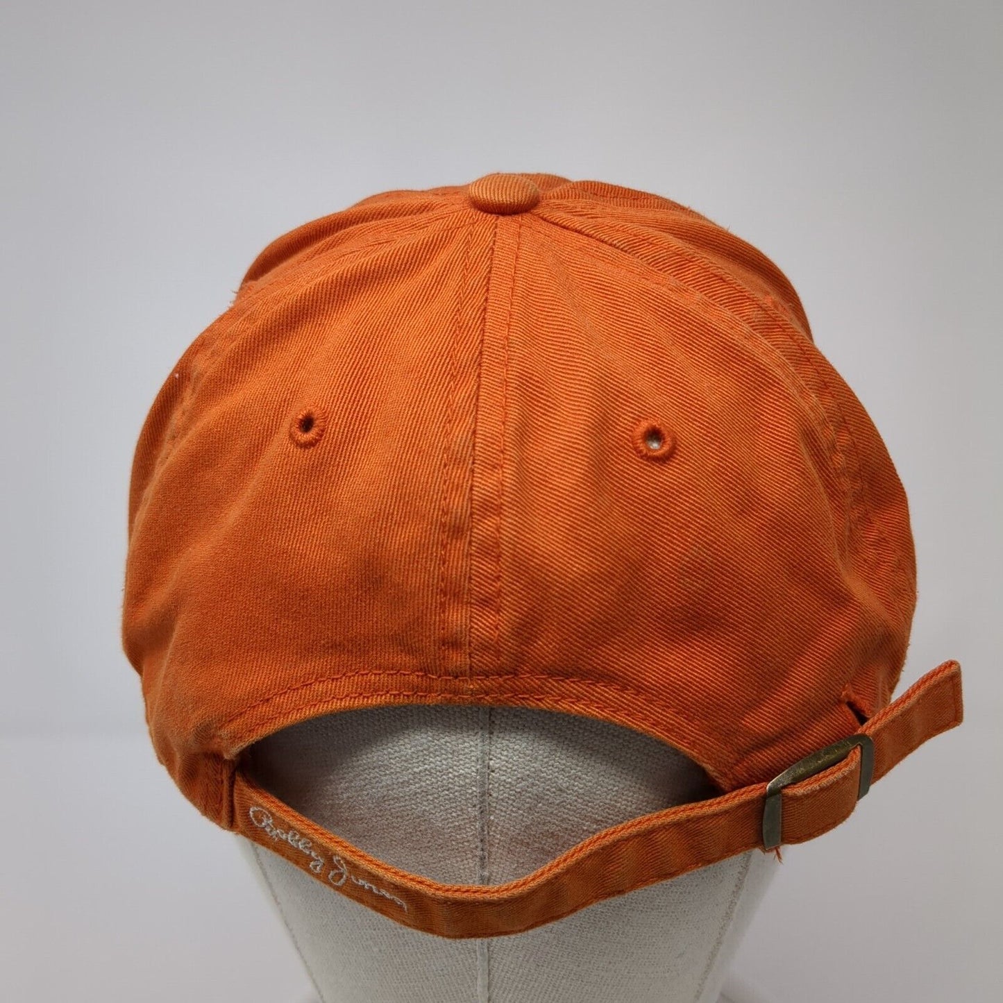 Bobby Jones Slideback Hat Orange One Size Adjustable Embroidered Solid