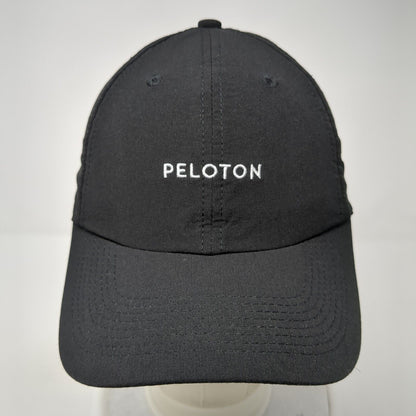 Peloton Slideback Hat Black One Size Adjustable Embroidered Breathable 6 Panel