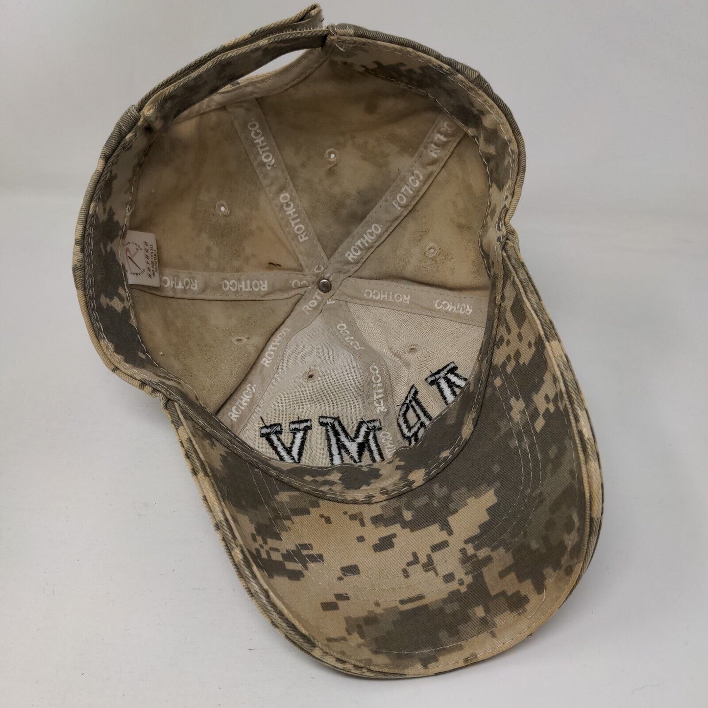 Army Strapback Hat Camo OSFA Adjustable Embroidered Rothco 6 Panel
