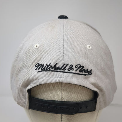Mitchell & Ness NBA Chicago Bulls Snapback Hat Gray Black Red One Size Wool HWC