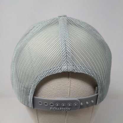 Richardson Men's Snapback Mesh Back Hat Gray Adjustable Jordan Oaks Logo