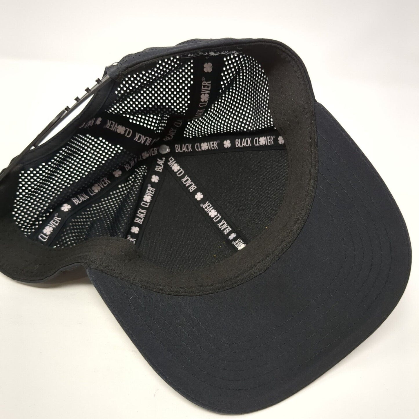 Black Clover Snapback Hat Black One Size Live Lucky Everyday Laser Cut