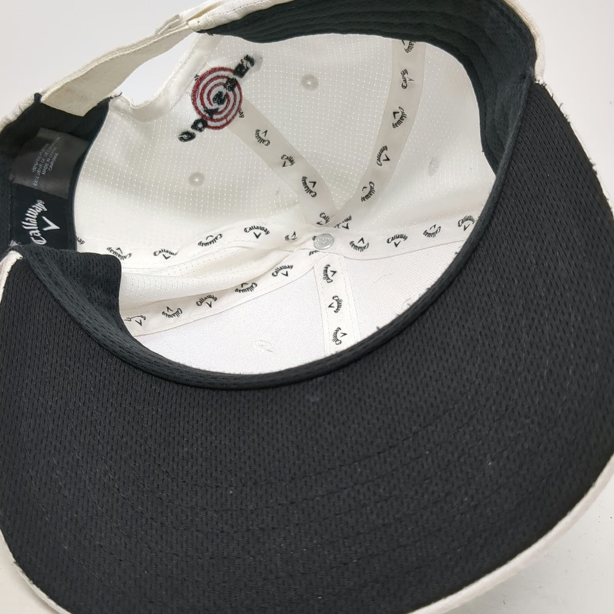 Callaway Baseball Cap White One Size Chrome Tour Ai Smoke Odyssey Golf Hat