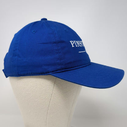 Fahrenheit Baseball Cap Blue One Size Embroidered Pinstripes Bowling Hat