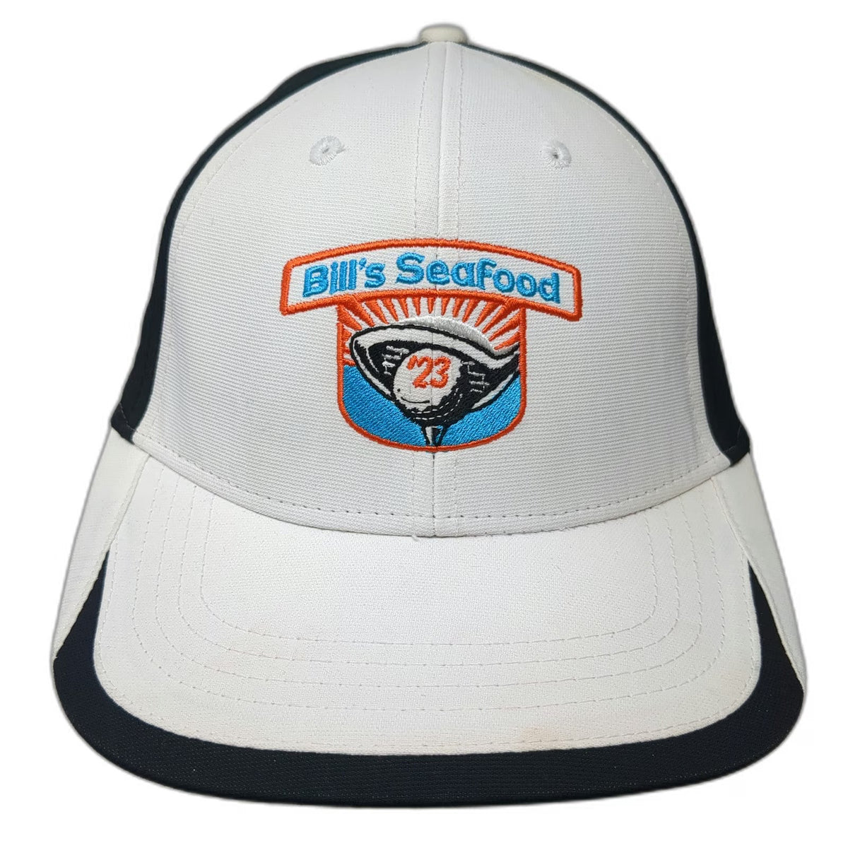 Fahrenheit Headwear Baseball Cap White One Size Bills Seafood Golf Slideback Hat