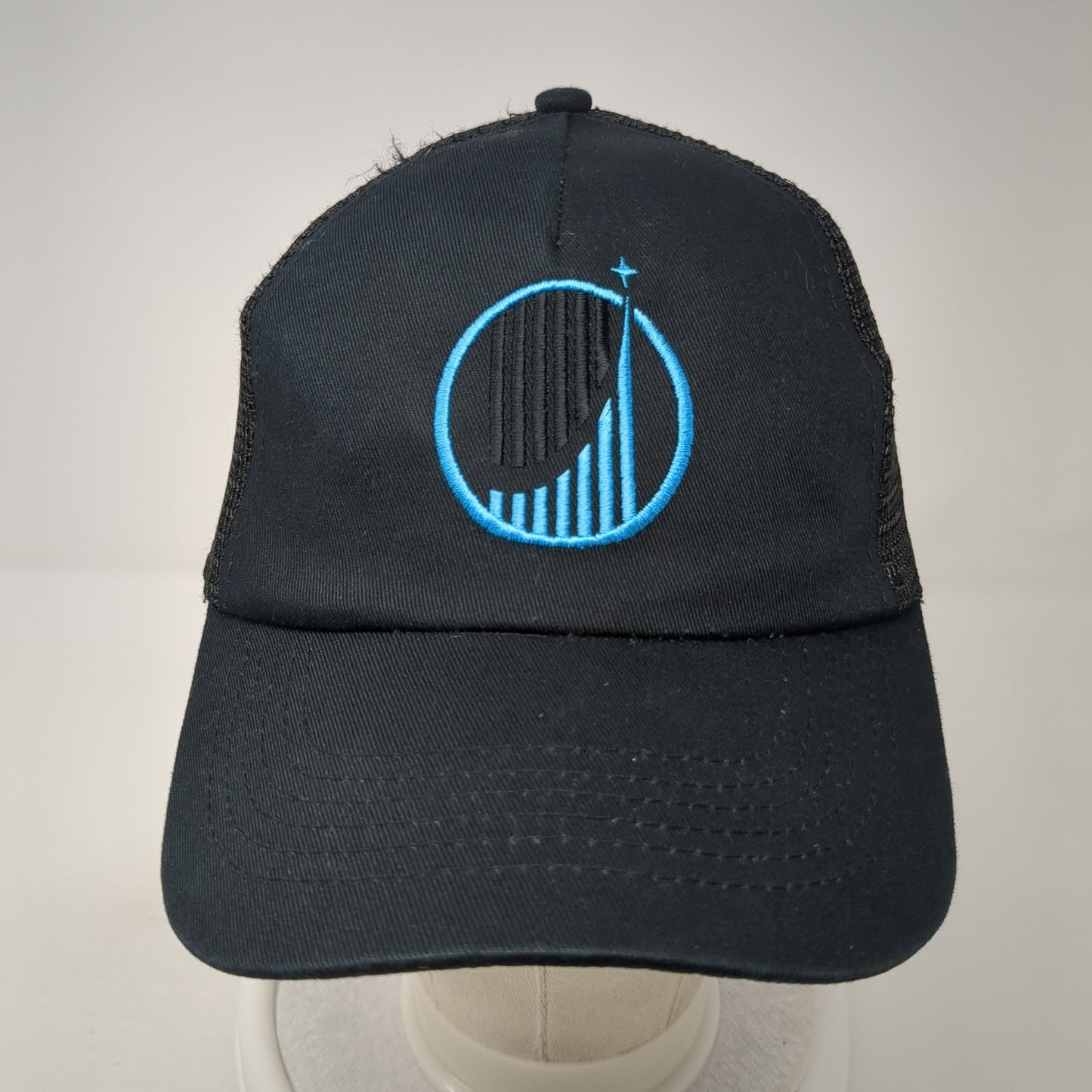 Life Surf Snapback Mesh Back Hat Black Embroidered Logo Christian Religious