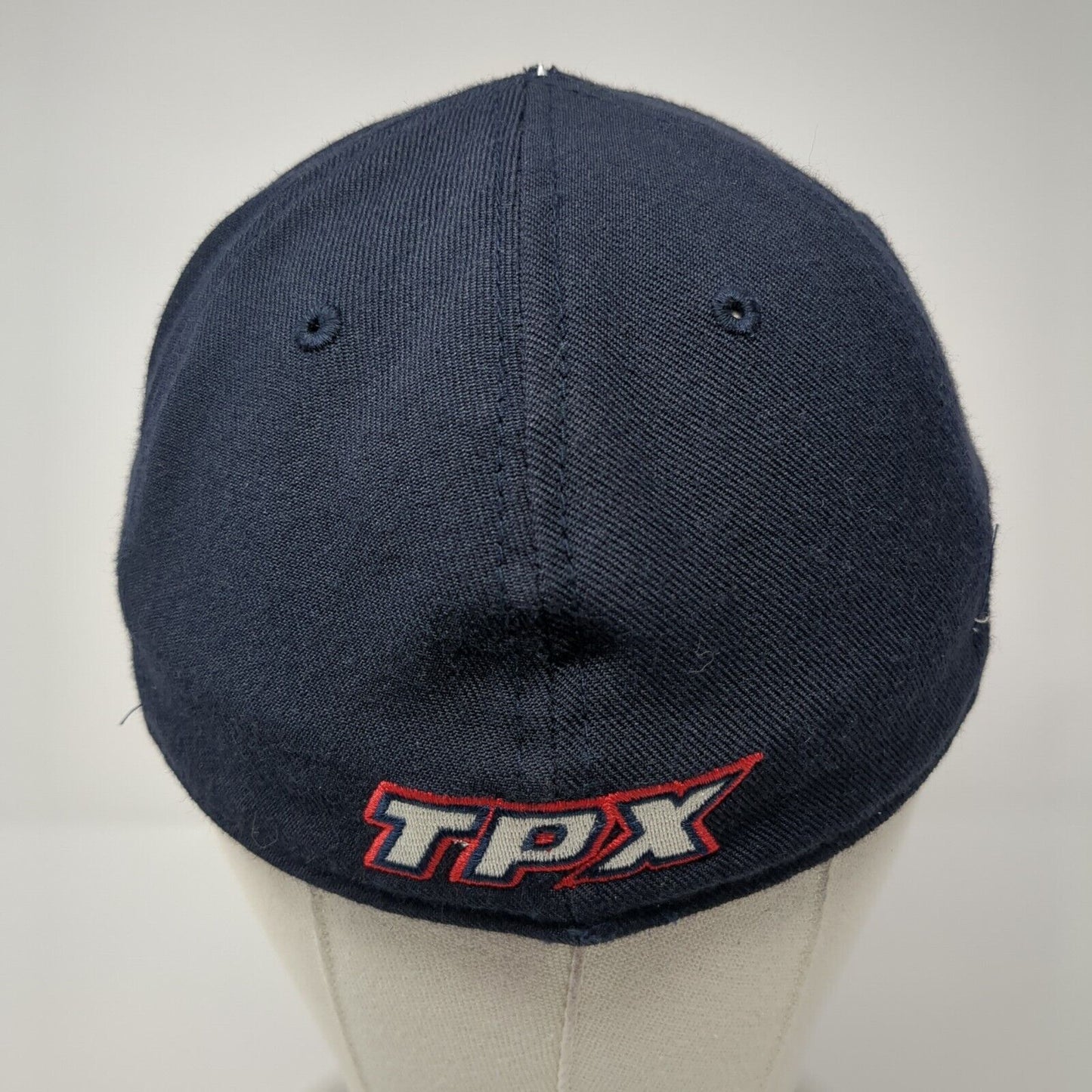 The Game Pro Fitted Hat Blue 7 Embroidered Logo PTX Outdoor 6 Panel