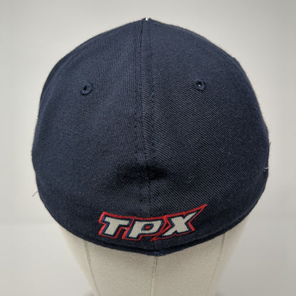 The Game Pro Fitted Hat Blue 7 Embroidered Logo PTX Outdoor 6 Panel