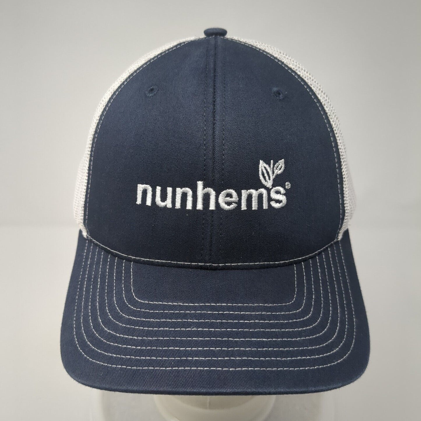 Nunhems Snapback Trucker Hat Blue One Size Adjustable Mesh Back Richardson