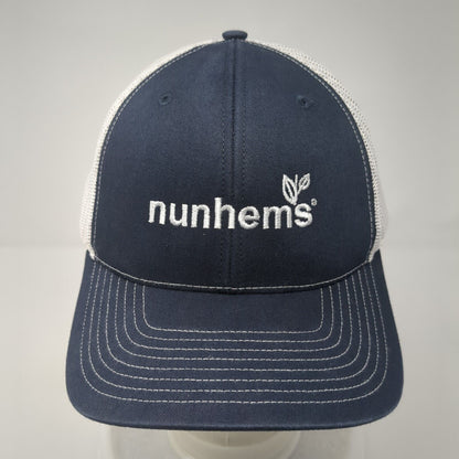 Nunhems Snapback Trucker Hat Blue One Size Adjustable Mesh Back Richardson