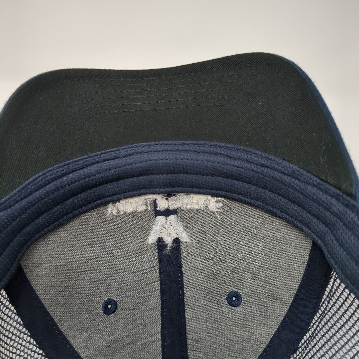 Worldserve International Snapback Trucker Hat Blue OS Adjustable Mesh Linksoul