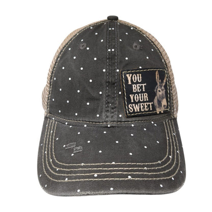 You Bet Your Sweet Patch Snapback Trucker Hat Multi One Size Mesh Back