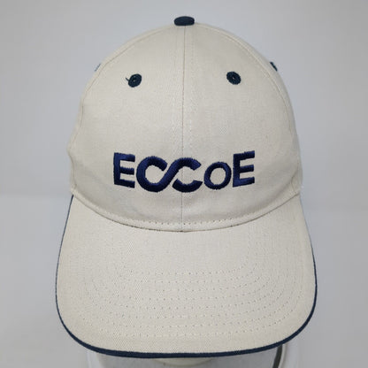 ECCoE Strapback Hat Beige One Size Adjustable Embroidered Hit Wear