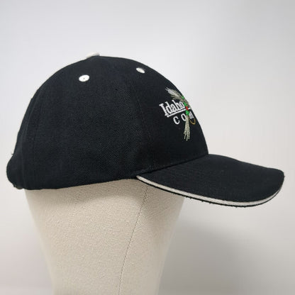 Hoxer Baseball Cap Black One Size Idaho Concrete Company Fishing Fly US Flag Hat