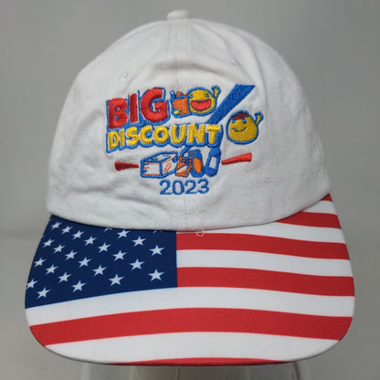 Big Discount 2023 American Flag Strapback Hat Multi OSFA Embroidered