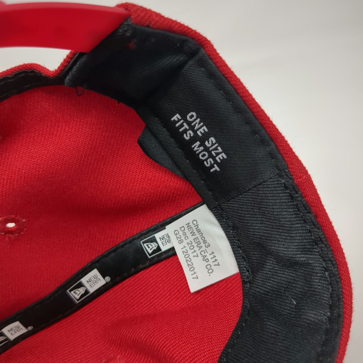 New Era Snapback Red Hat One Size Chance the Rapper Silver 3 Flat Brim 6 Panel