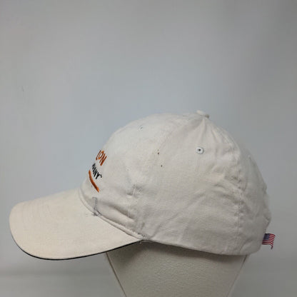 Dillon & Company Strapback Hat Cream One Size Embroidered Bayside