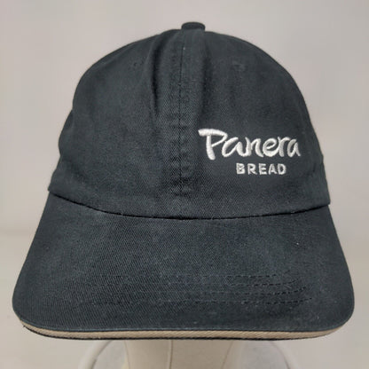 Panera Bread Strapback Hat Black One Size Embroidered Port Authority