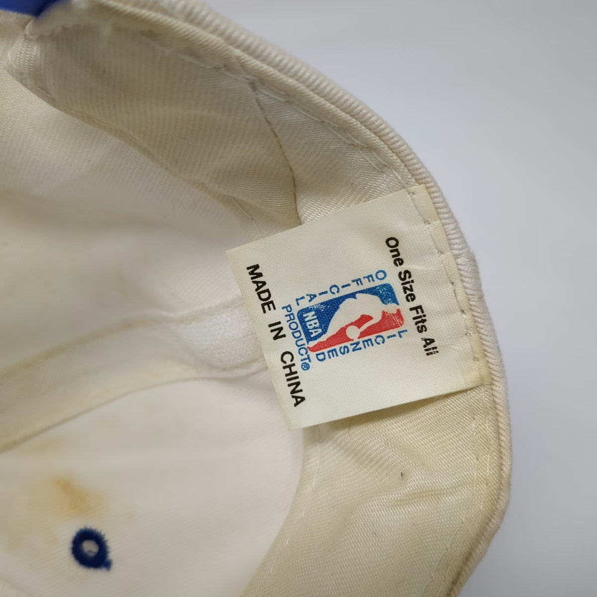Logo 7 Snapback White Blue One Size 1995 NBA Finals Rockets Champions NBA Hat