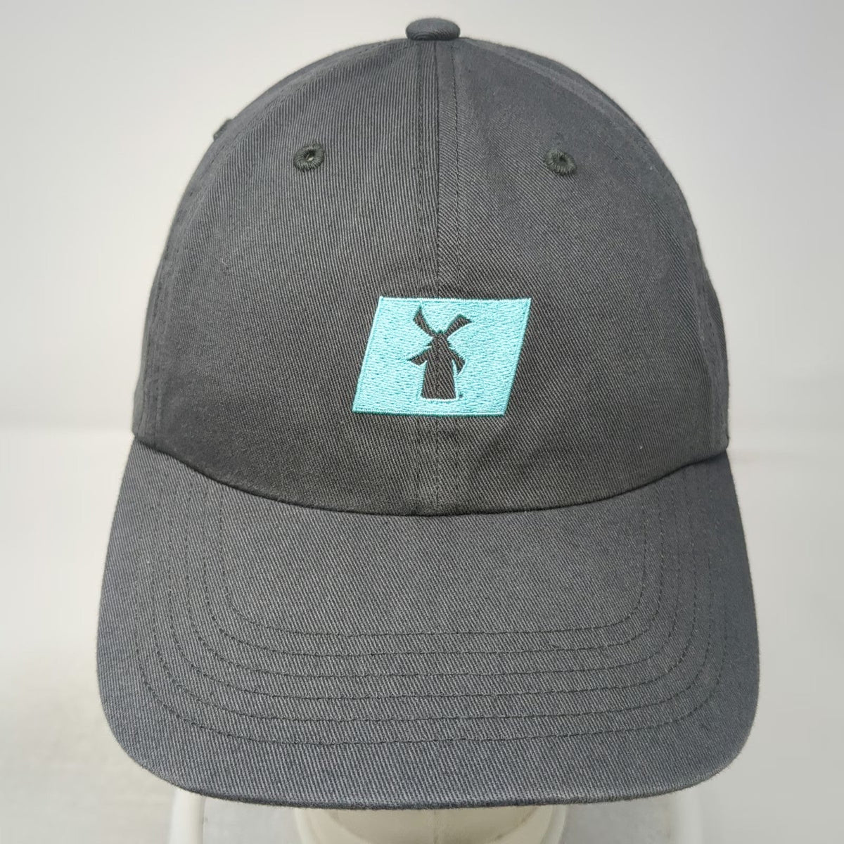 Baseball Cap Gray One Size Cheers to the Wiseman Windmill Logo Cotton Strap Hat