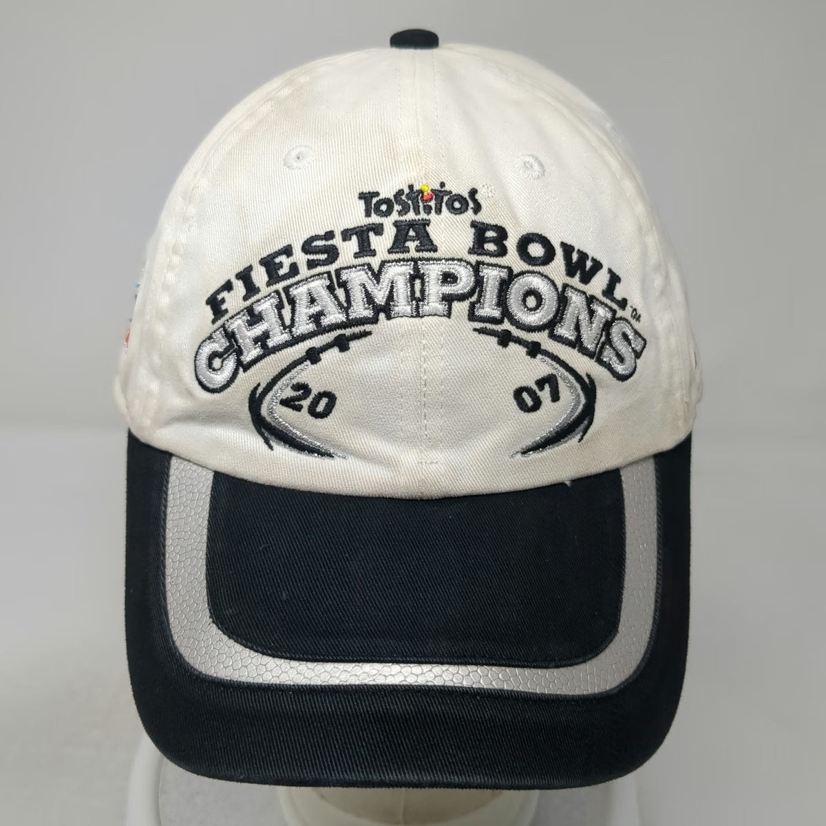 Nike NCAA Tostitos Fiesta Bowl Champions 2007 White One Size Hat Cap Silver
