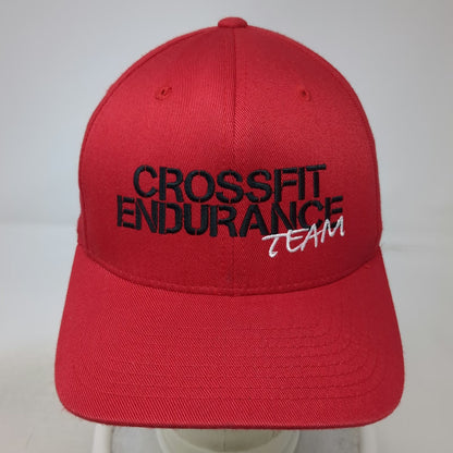 Flexfit Baseball Cap Red M CrossFit Endurance Team Arbor Gym Athletic Hat
