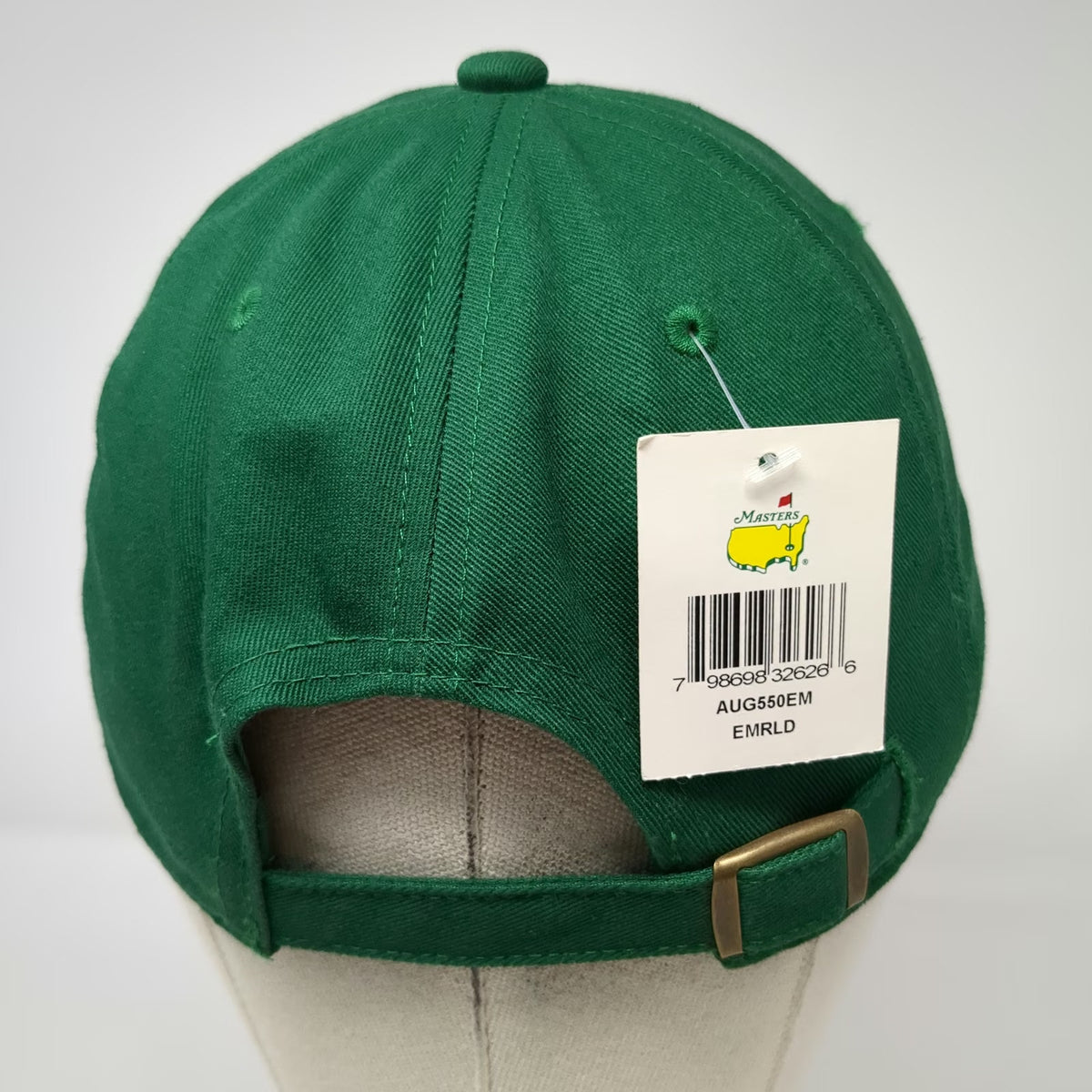 American Needle 2019 Masters Hat Green One Size Baseball Cap Cotton Slideback