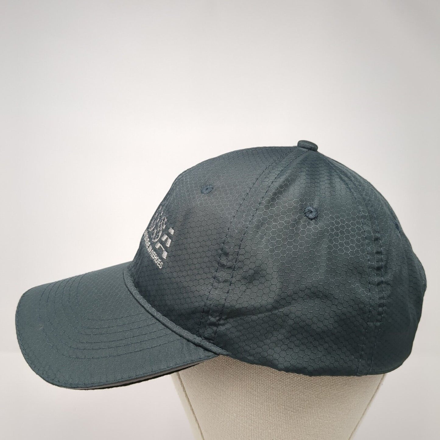 NAPA USA We Believe In Heroes Strapback Hat Gray OS Adjustable Embroidered