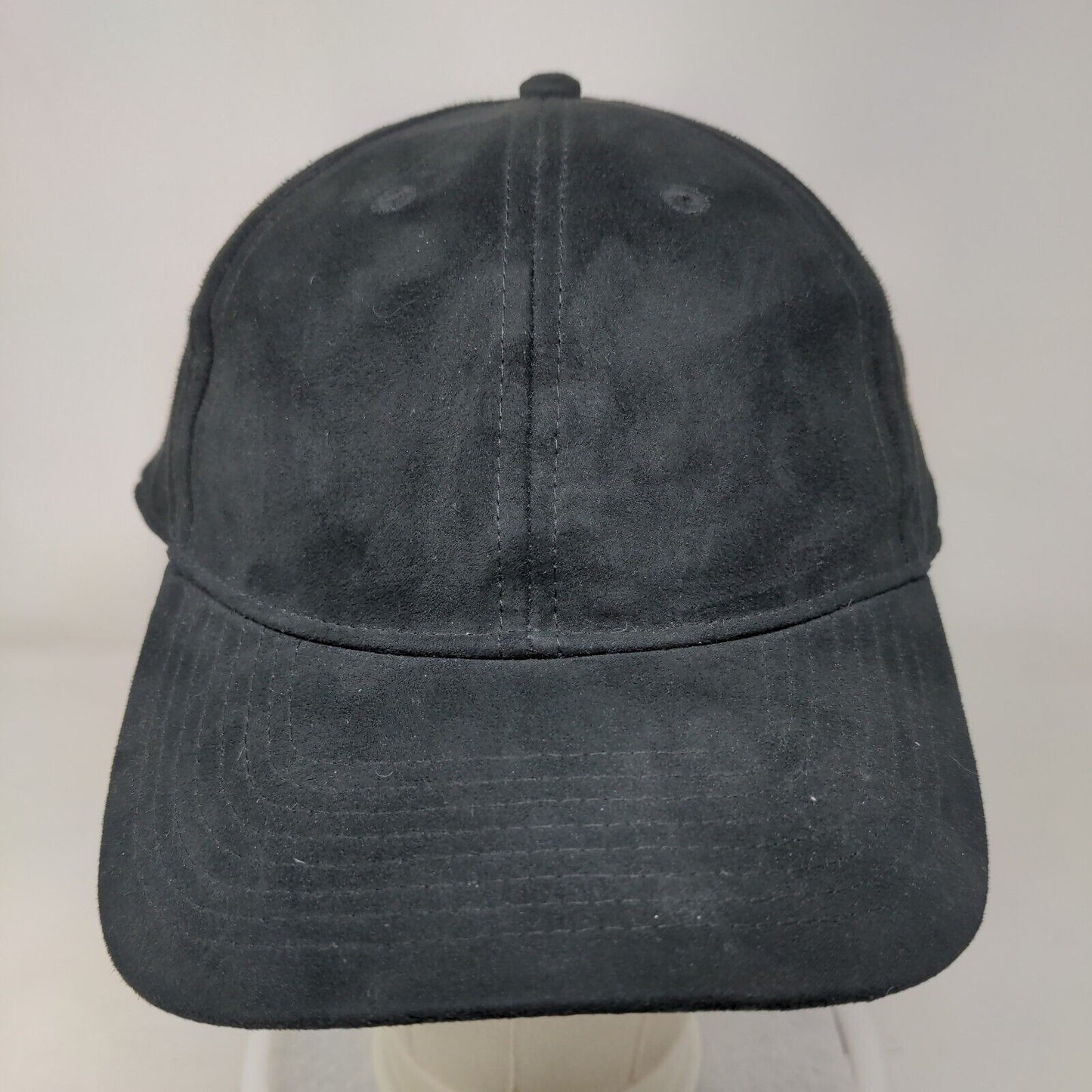H&M Slideback Hat Black One Size Adjustable Blank Vent Holes 6 Panel