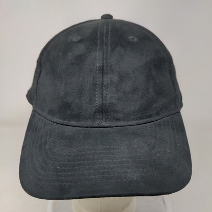 H&M Slideback Hat Black One Size Adjustable Blank Vent Holes 6 Panel