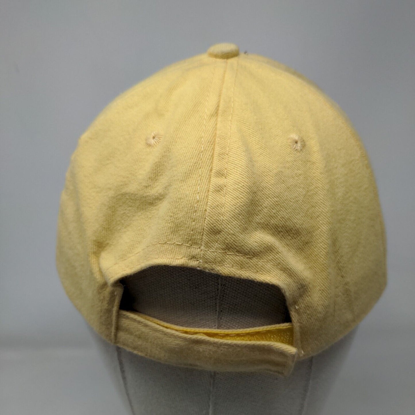 Coors Banquet Strapback Hat Yellow One Size Embroidered Adjustable