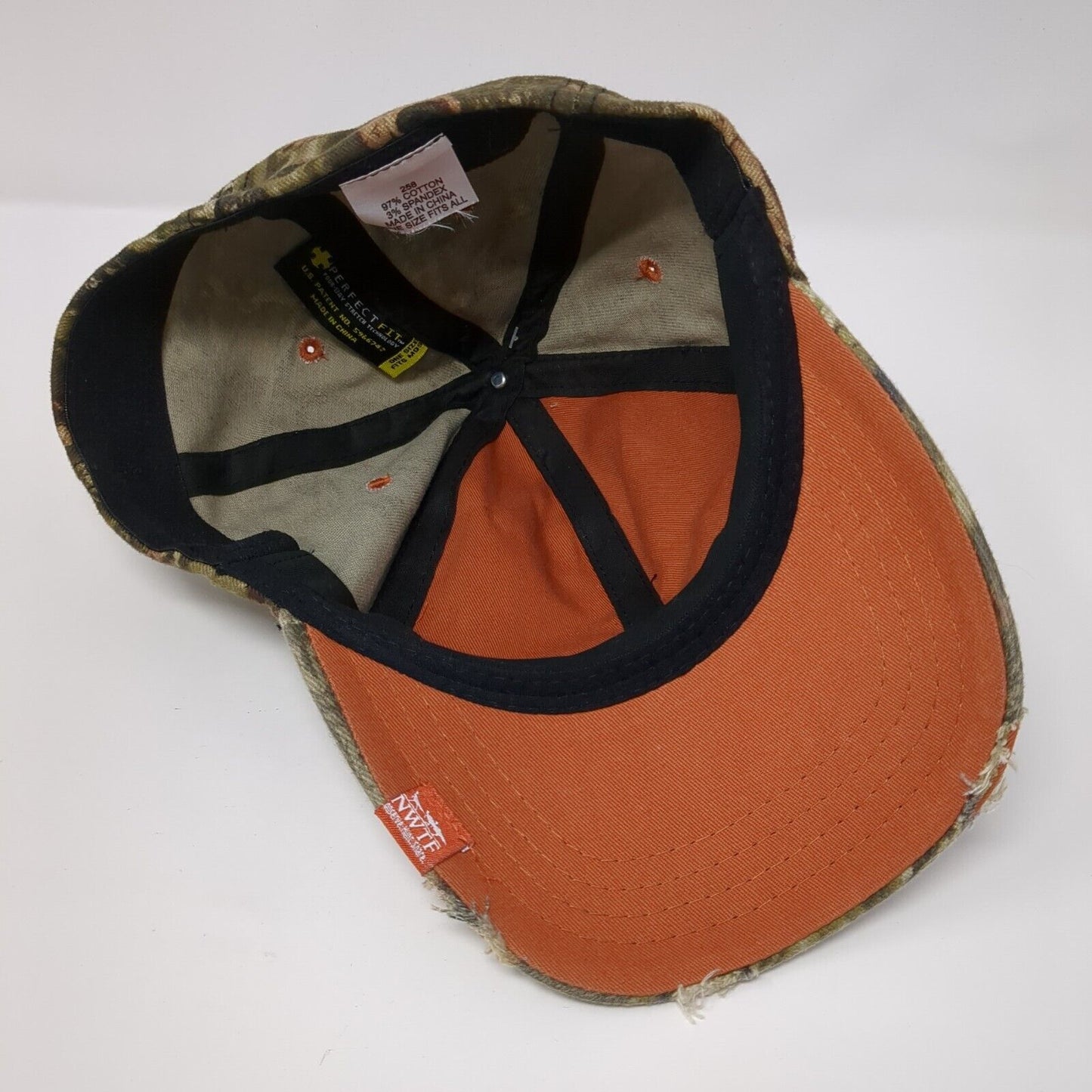 NWTF Fitted Hat Camouflage OSFA Perfect Fit Mossy Oak Hunting W/Tags