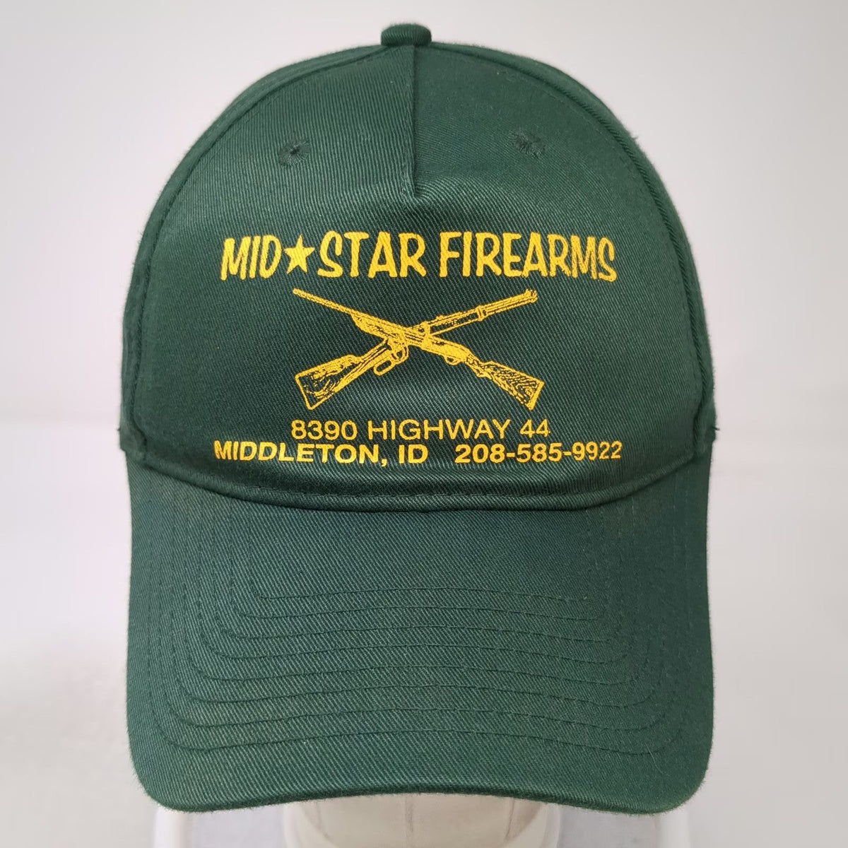 Cobra 5 Panel Hat Green One Size Snapback Mid-Star Firearms Middleton Idaho Gun