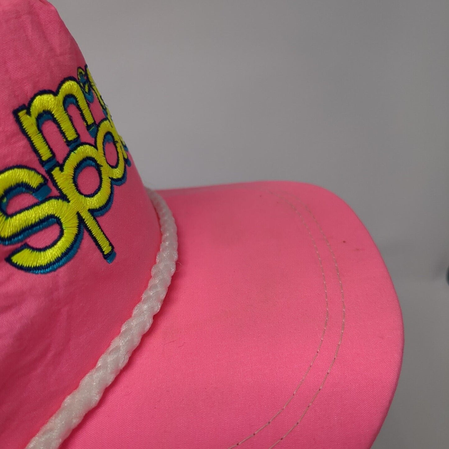 MU Sports Slideback Hat Pink One Size Adjustable Embroidered Rope Imperial