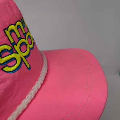 MU Sports Slideback Hat Pink One Size Adjustable Embroidered Rope Imperial