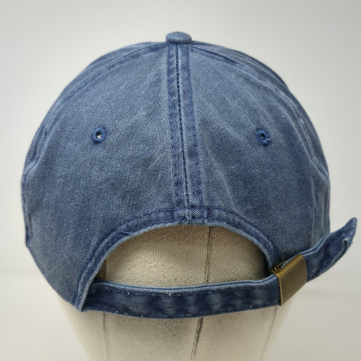 J-Hats Kennebunkport Maine Blue One Size Baseball Cap Slideback Cotton Logo Hat