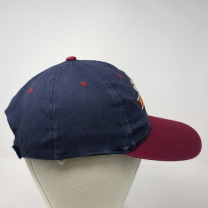 907 Alaska Brand Baseball Cap Blue Red OSFM Last Frontier Map Embroidered Hat