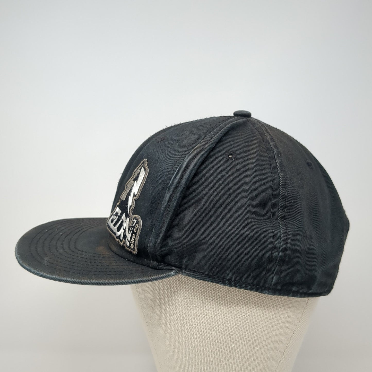 Elon Bike Co Snapback Hat Black One Size Adjustable Solid 6 Panel