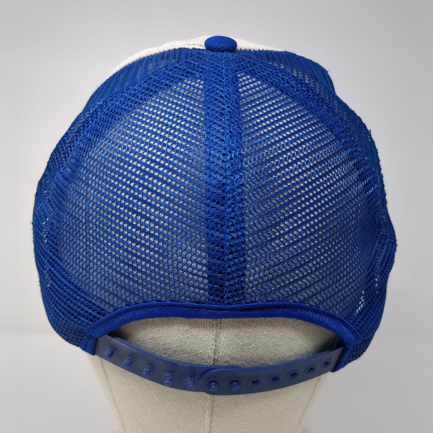 Reichhold Snapback Trucker Hat Blue One Size Mesh Back Adjustable