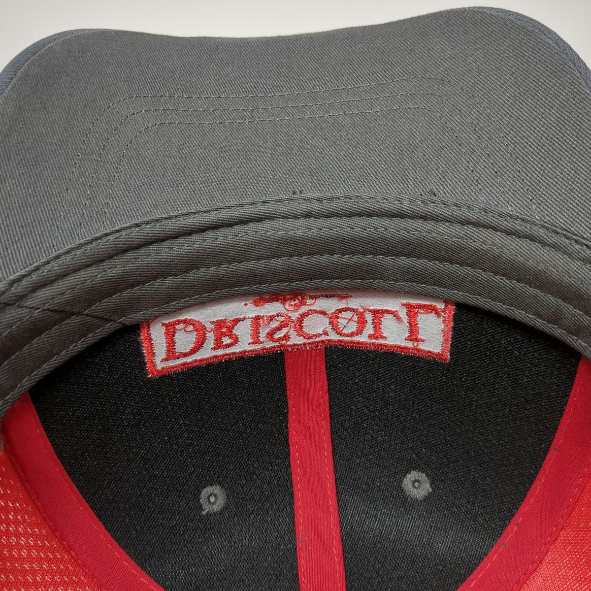 Pacific Headwear Baseball Cap Gray Red One Size Mesh Potato Mascot US Flag Hat