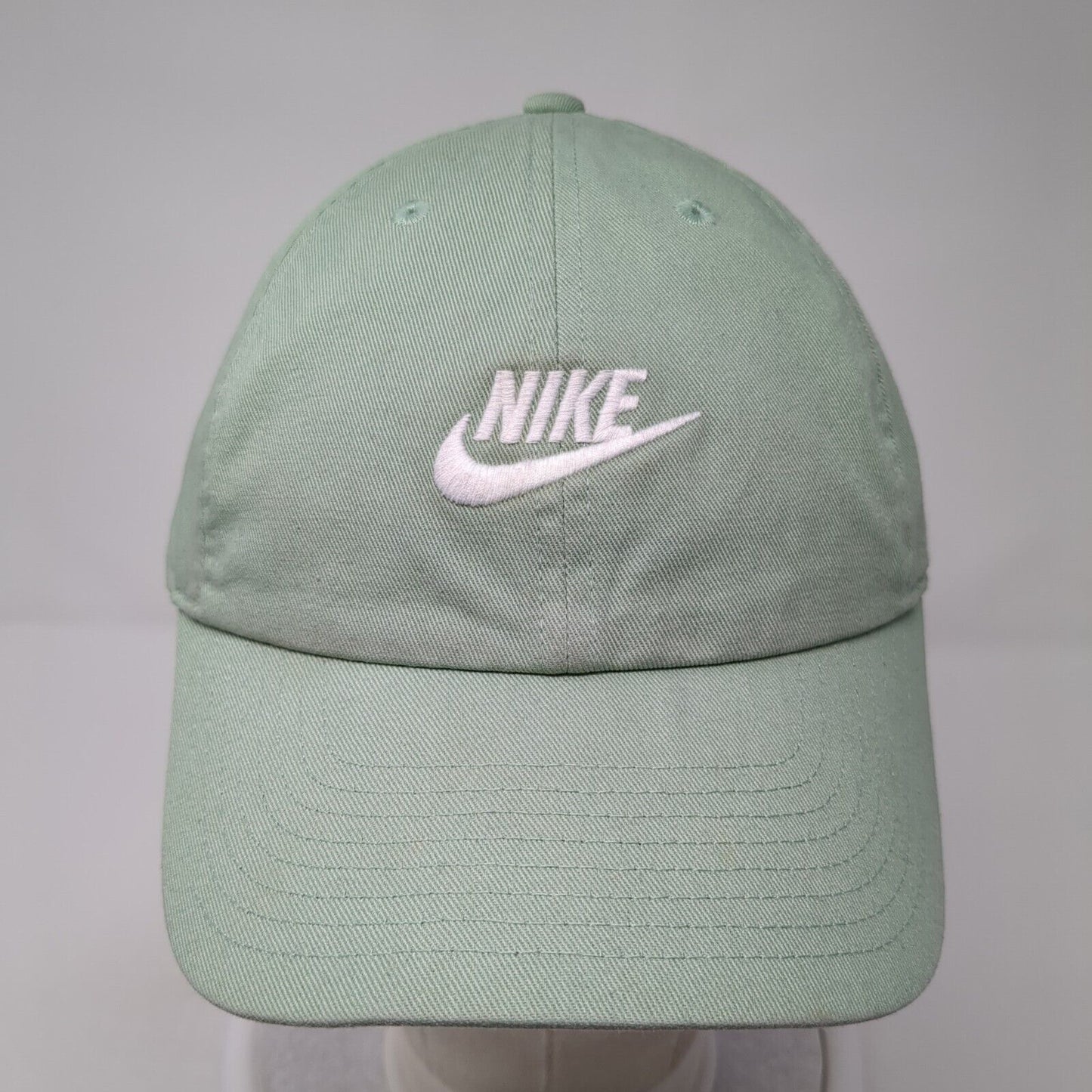 Nike Slideback Hat Green One Size Adjustable Embroidered Heritage86 Cotton
