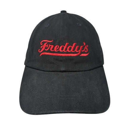 Freddy's Slideback Baseball Cap Black OS Adjustable Embroidered Apollo USA