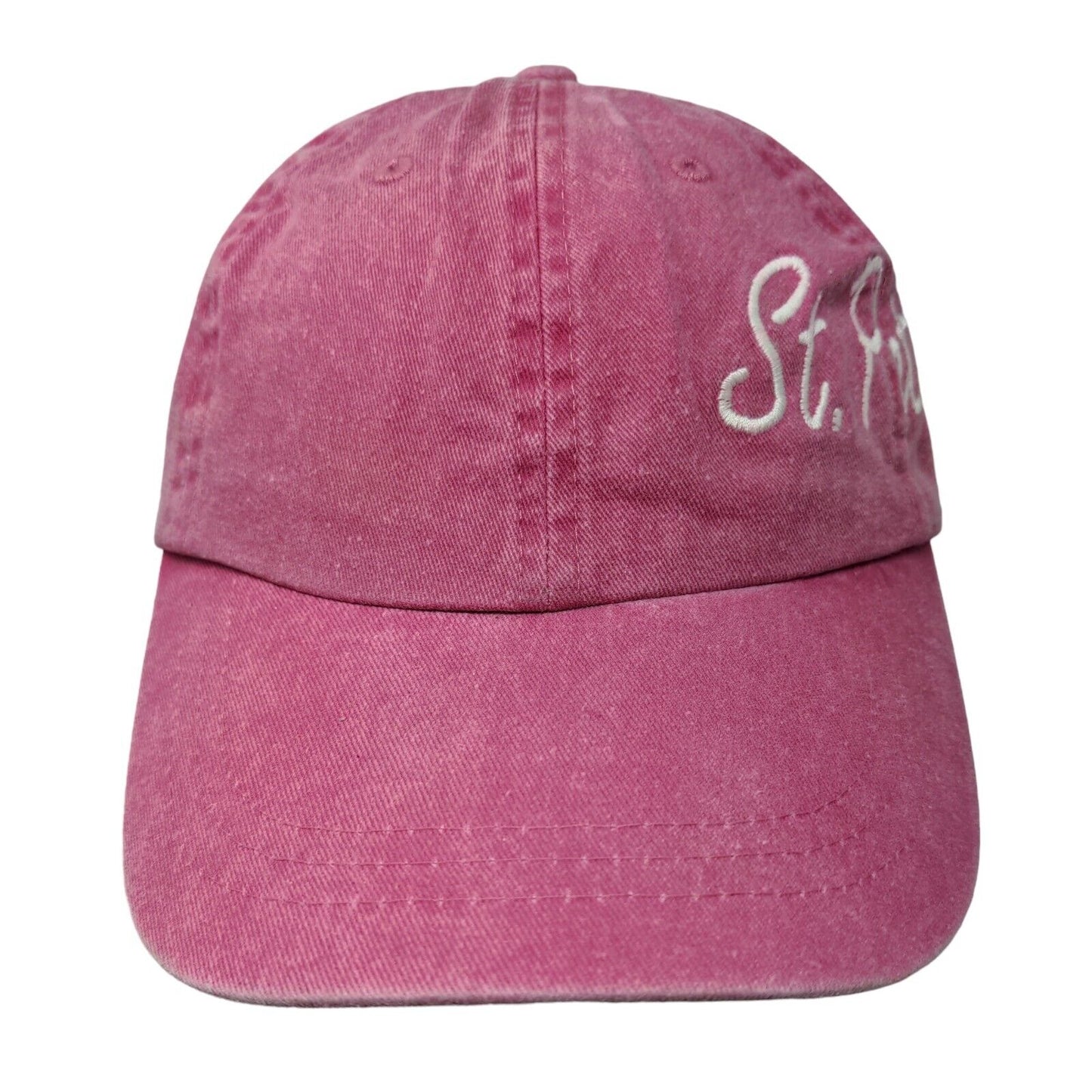 St. Pete Beach Florida Slideback Hat Pink OSFM Embroidered Adjustable