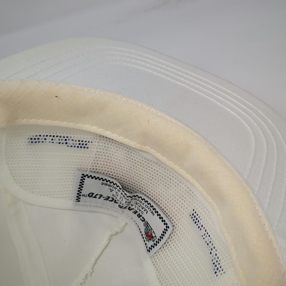 Great Race Ltd 5 Panel White OS Great American Race 1991 Buick Rope Hat Vintage