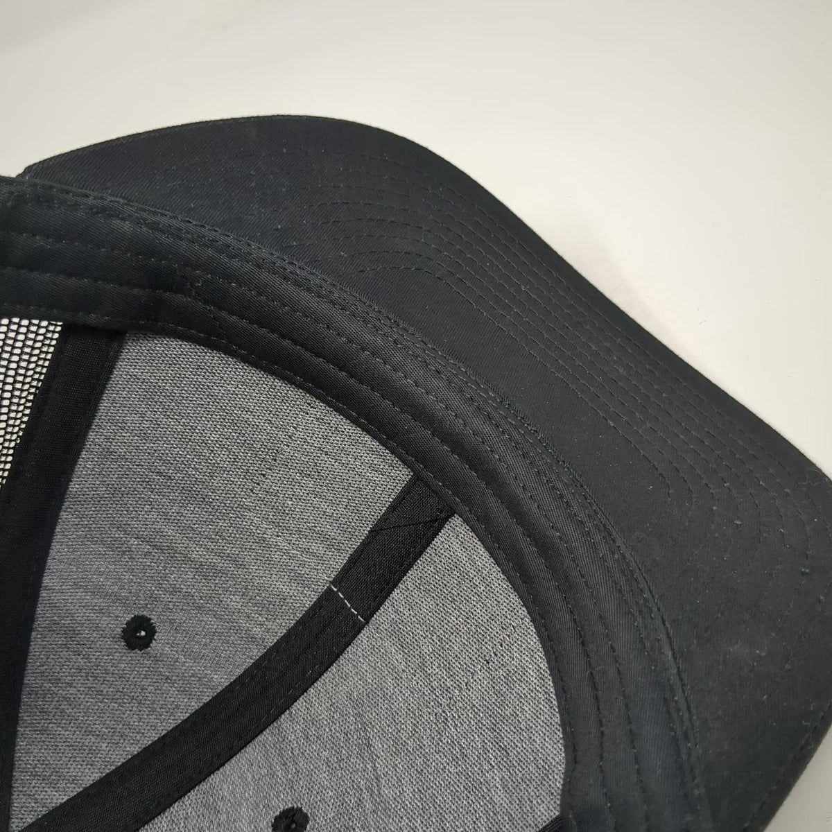 Richardson Trucker Hat Black One Size Leupold US Flag Leather Patch Mesh Back