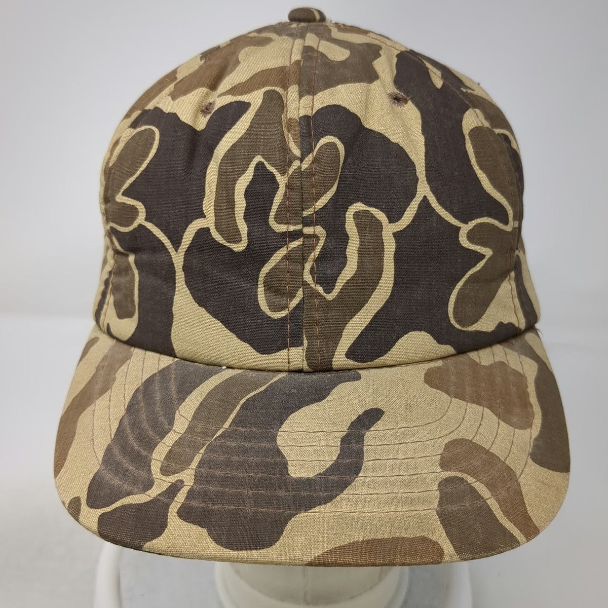 A Headwear Snapback Brown One Size 5 Panel Duck Hunter Camo Foam Front Brim Hat