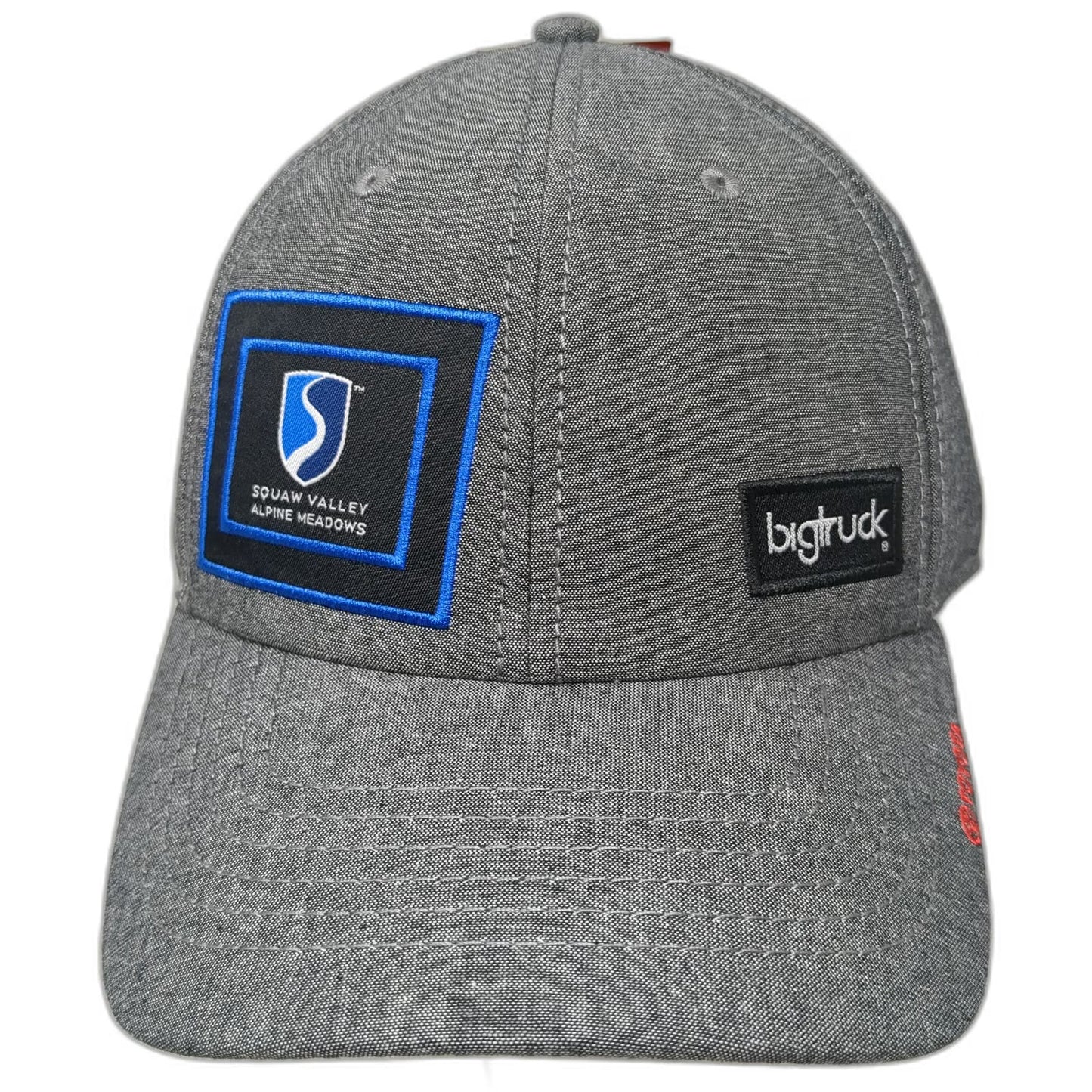 bigtruck Snapback Gray One Size Hat Squaw Valley Alpine Meadows Toyota Logo